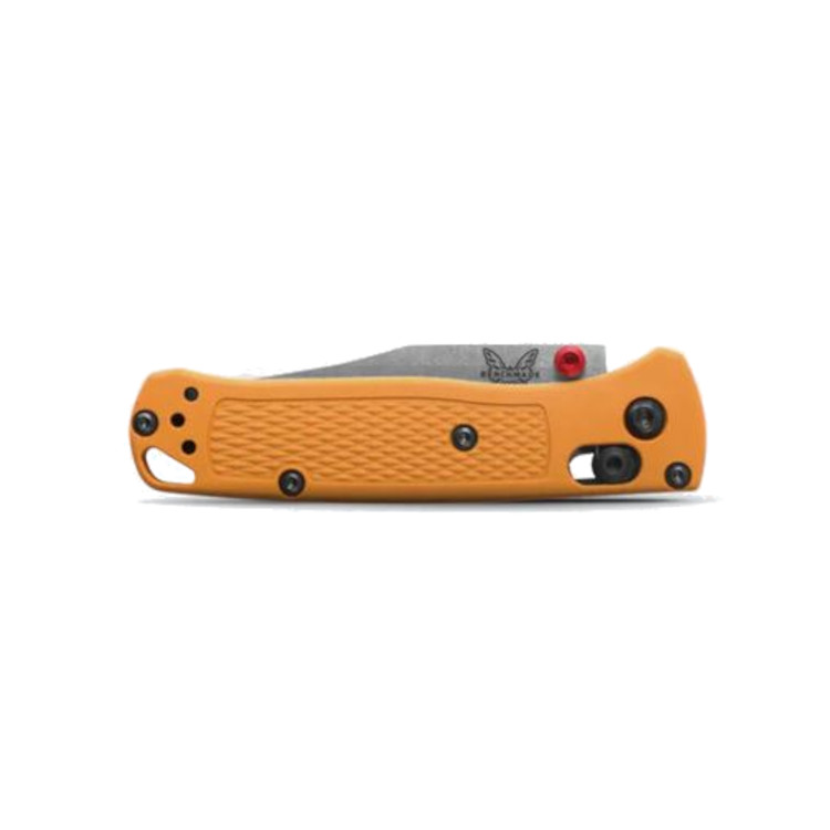 Benchmade Mini Bugout Non-Serrated Drop Point - Axis Lock/Thumb Stud - Image 2